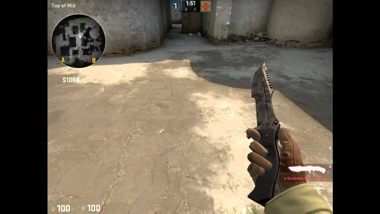 CSGO Items | Huntsman Knife Stained MW