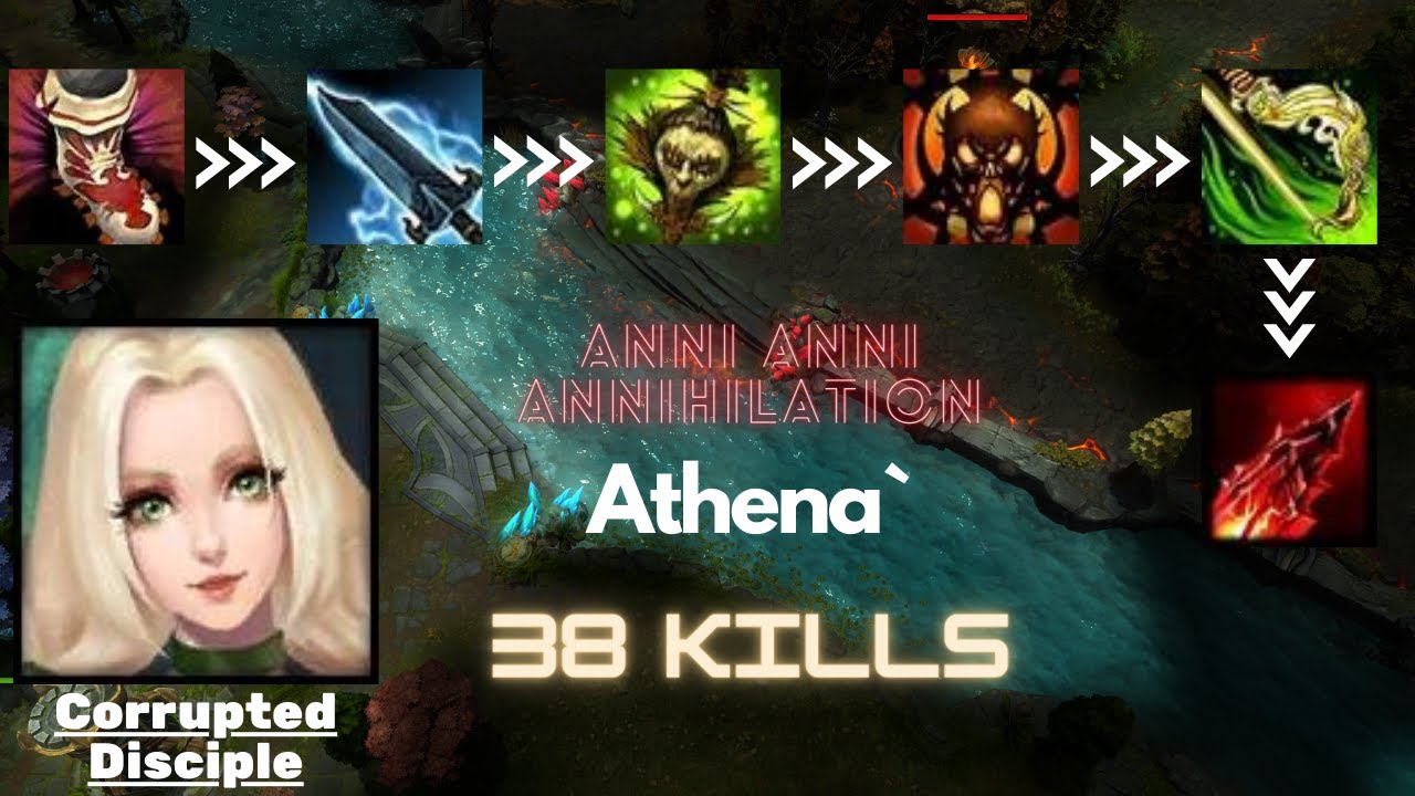HoN ║ Mid Wars ║ Corrupted Disciple ║ Athena` ║ Heroes of Newerth