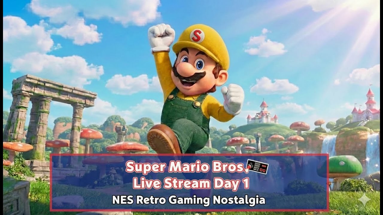 Super Mario Bros 🕹️ Live Stream Day 1 | NES Retro Gaming Nostalgia