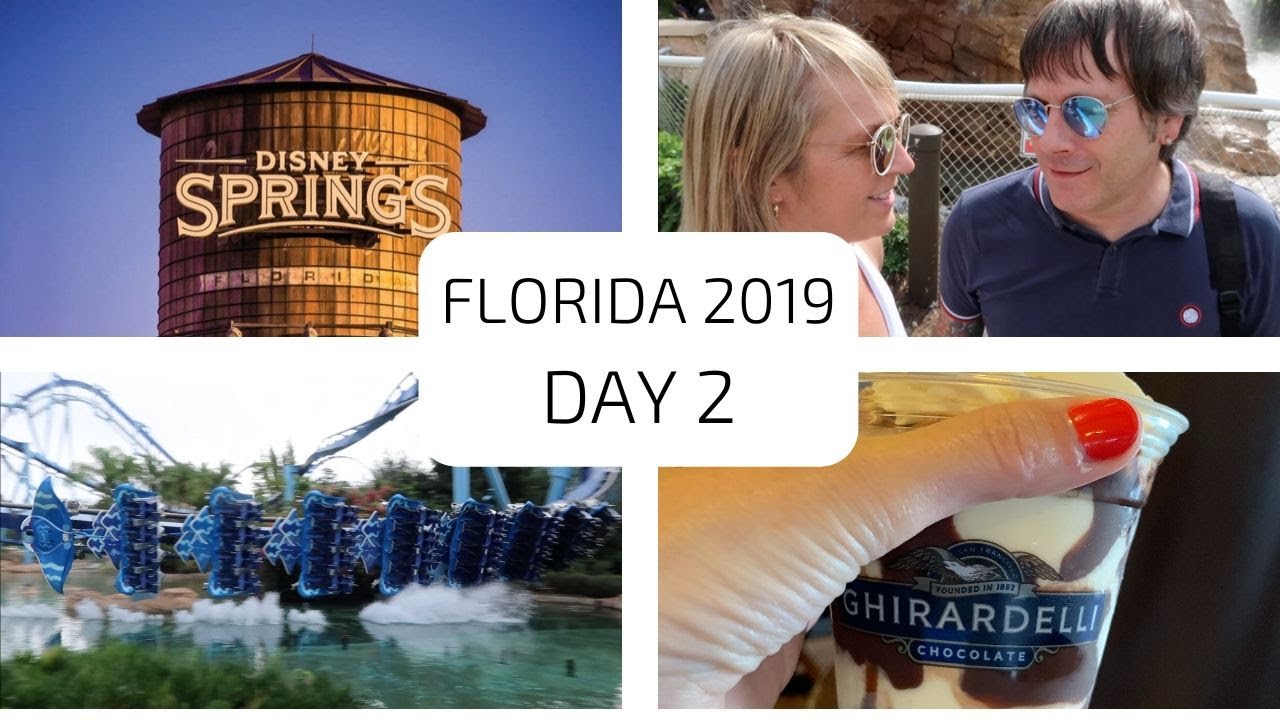 FLORIDA VLOG - 2019 - Day 2 - SEAWORLD - DISNEY SPRINGS - GHIRARDELLI - CHICKEN GUY