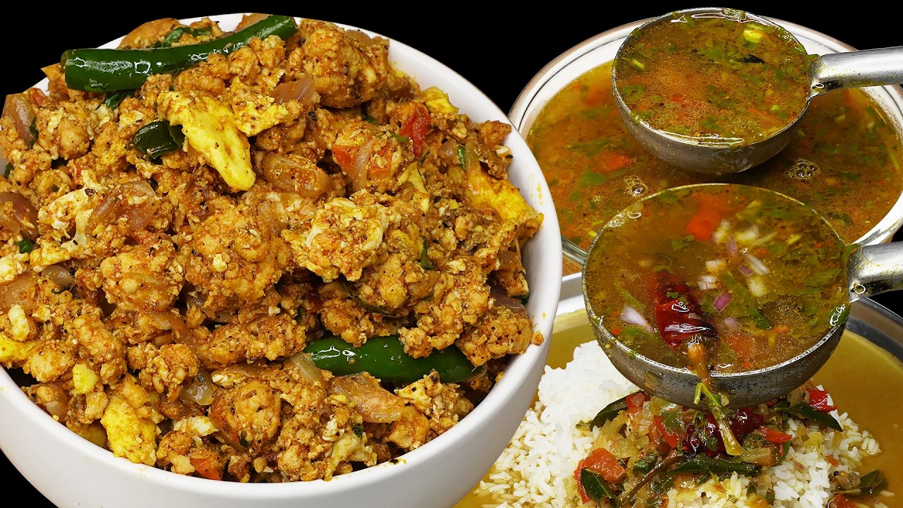 இந்த Recipe ரெண்டும் நாளைக்கே செஞ்சி பாருங்க அசந்துடுவீங்க | Rasam and Chicken Egg Sidedish Combo