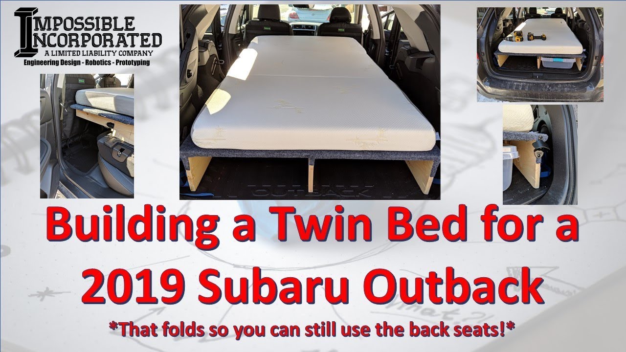 Building a Folding Twin Size Bed in a 2019 Subaru Outback
