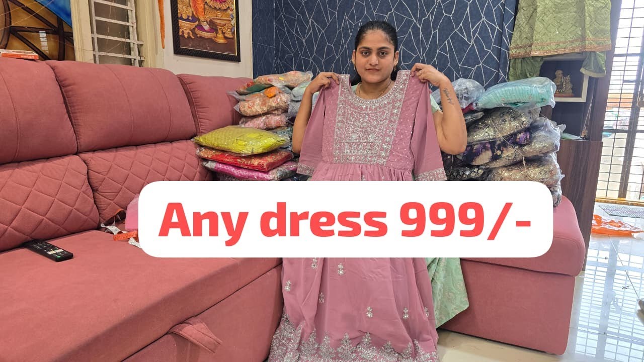 🔴Live, Rs.3,000/- Worth Dress @999/-, Order 7396265306