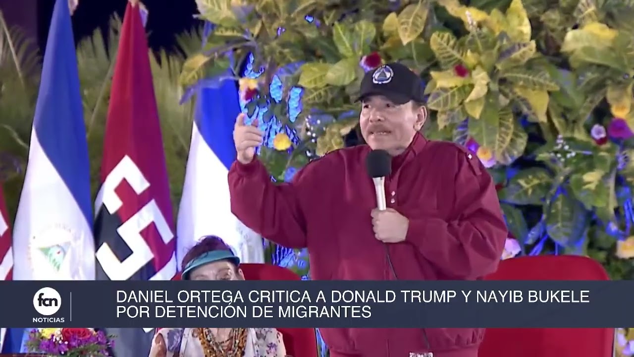 Daniel Ortega critica a Trump y Bukele por detención de migrantes
