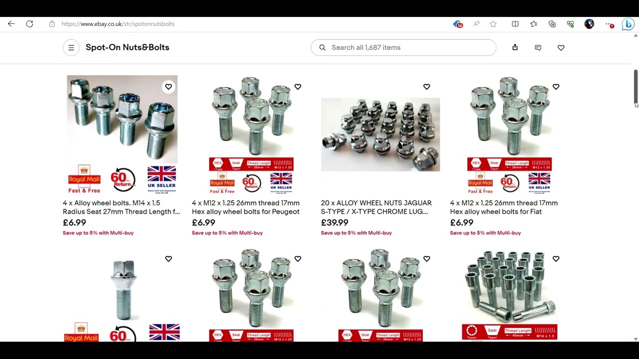 Using eBay Global Shipping Program GSP to order internationally from the UK. Buy wheel nuts & bolts