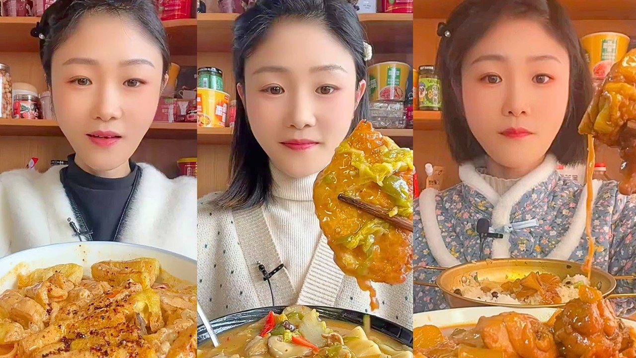 1 Hour ASMR Mukbang | Satisfying Eating Sounds for Sleep, Relaxation & Study #1095