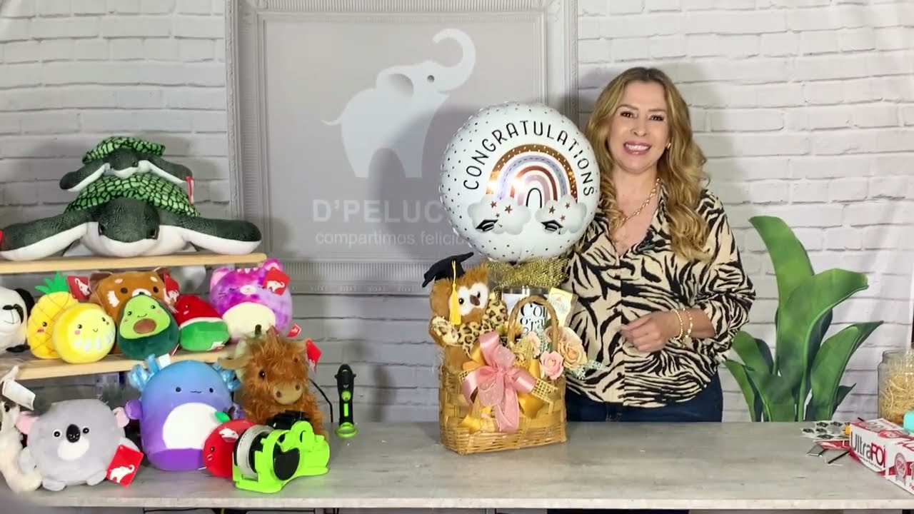 Como hacer un arreglo para graduado con peluches