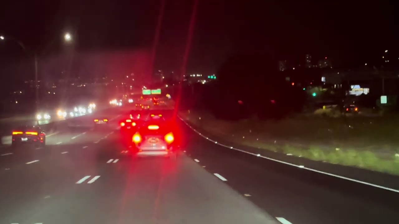 Nightrider-Punahou to H-1 - Kam Hwy to Mililani #ambient sleep