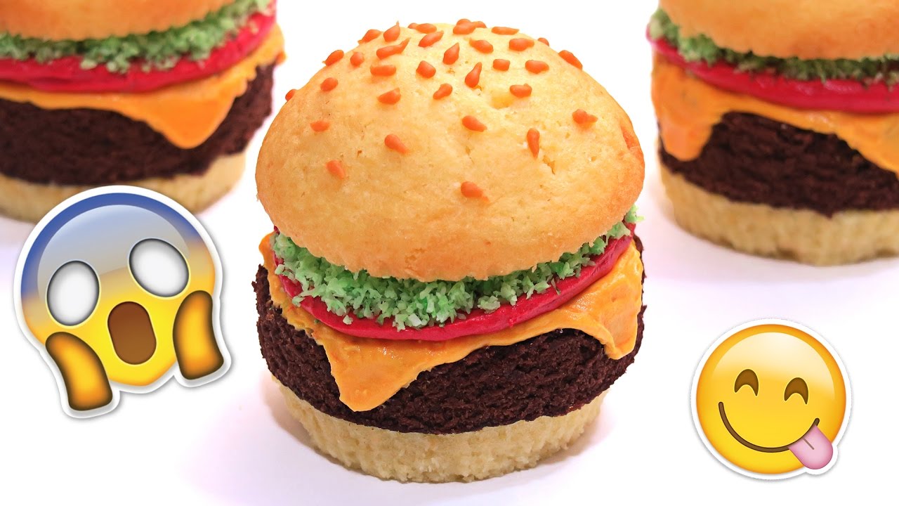 CUPCAKES HAMBURGUESA de NERDY NUMMIES | Reto Dr.Oetker