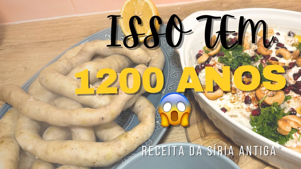 Experimentei uma receita de 1.200 anos da Síria Antiga 😳. #comidaárabe #السجقات