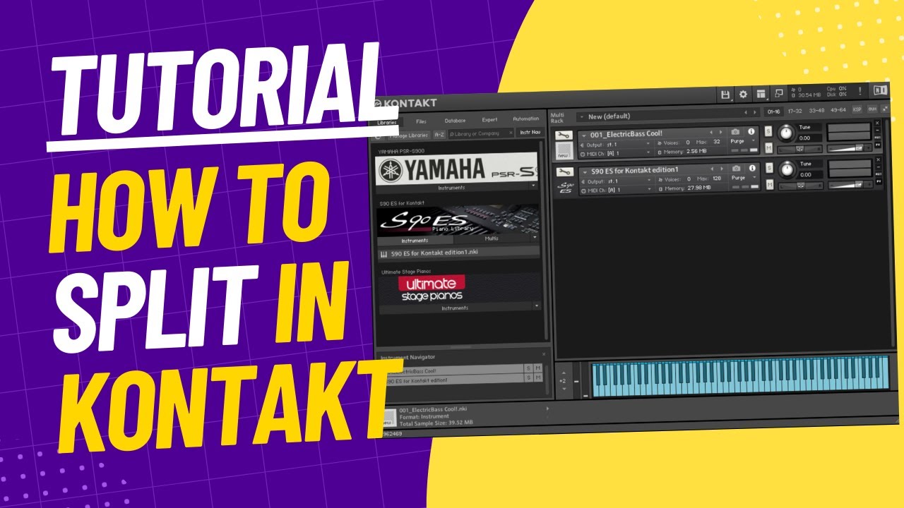 Kontakt Tutorial: How To Split Your keyboard