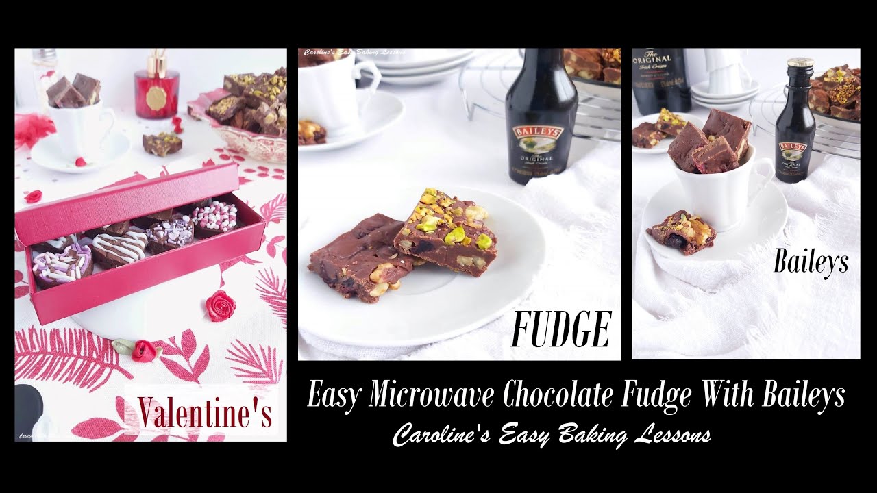 Easier Microwave Chocolate Fudge With Baileys - Valentines, Christmas, Easter!