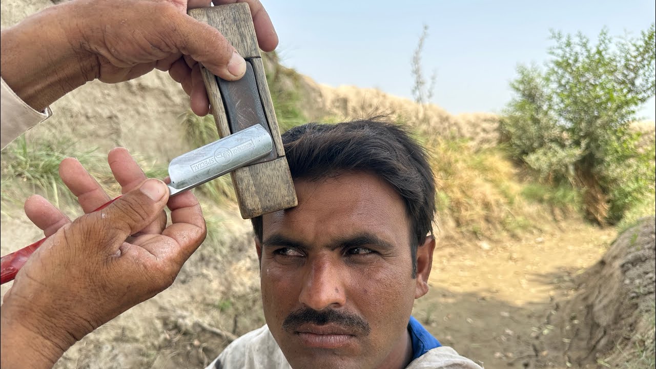 ASMR Village Style Fast Shaving With Barber Old [ASMR SHAMS]