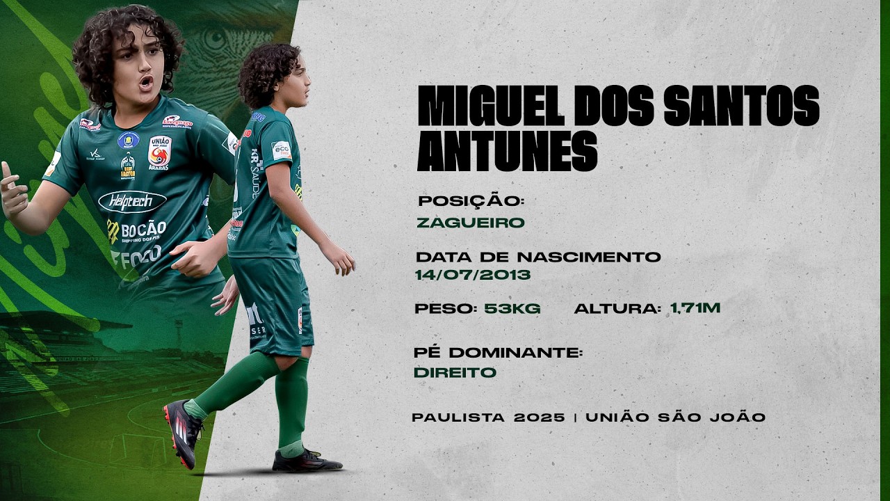 MIGUEL ANTUNES -  DVD MELHORES LANCES 2025 - ATLETA SUB 12 | UNIÃO SÃO JOÃO  DE ARARAS