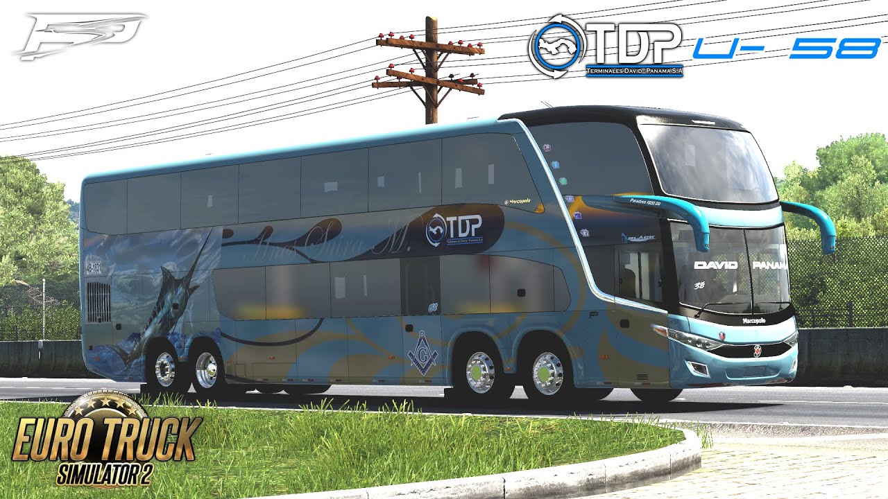 [ETS2] 58 de TDP | MOD BUS | Marcopolo G7 1800 | Mapa Rotas Brasil | PANAMA SKINS©