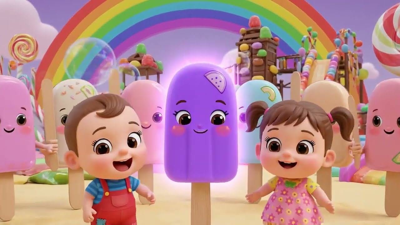 The Colors Song with Popsicles | Nursery Rhymes & Kids Songs