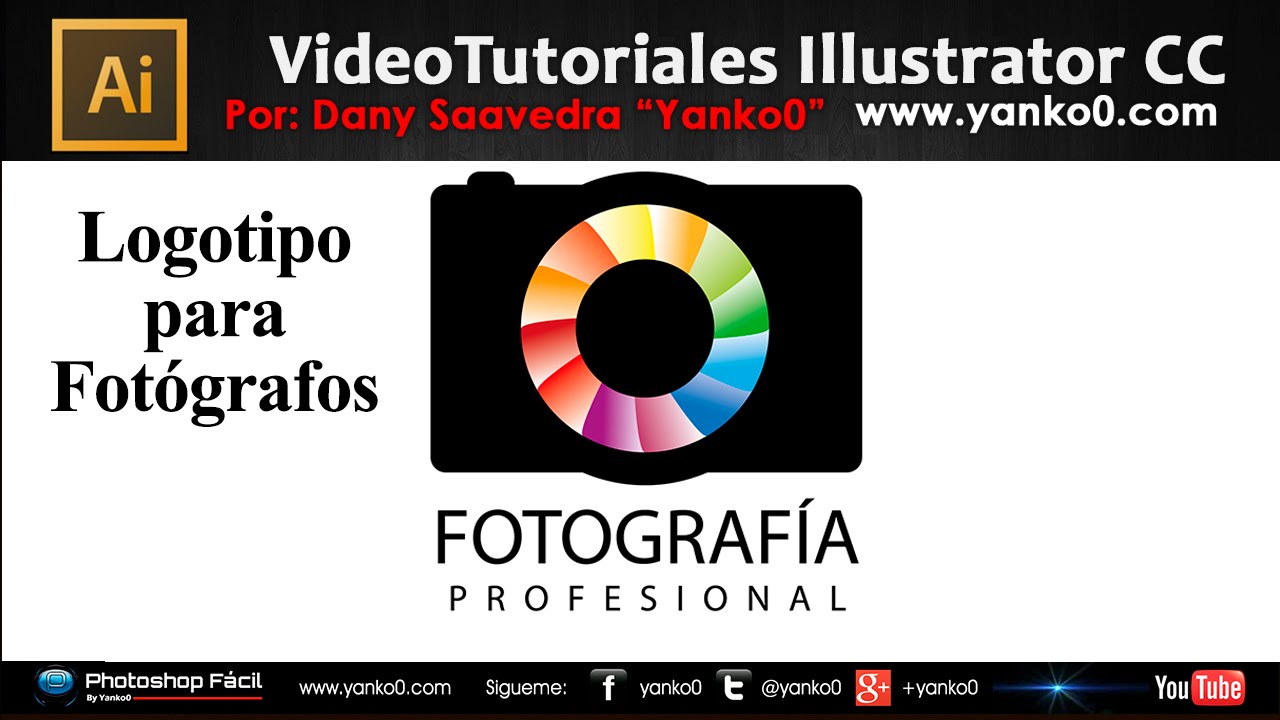 Tutorial Illustrator Logotipo para Fotógrafos by Yanko0
