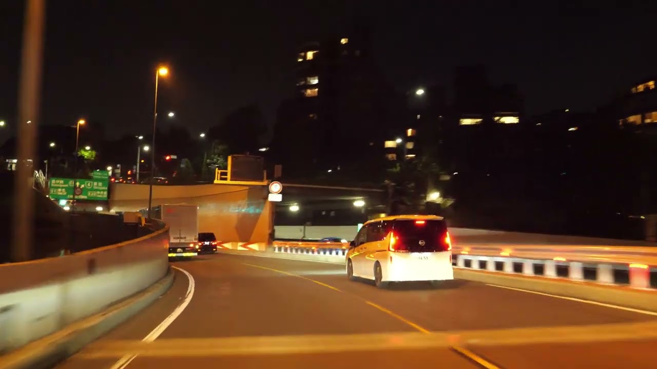 Tokyo night drive 東京 首都高 台場IC 大井PA 2024