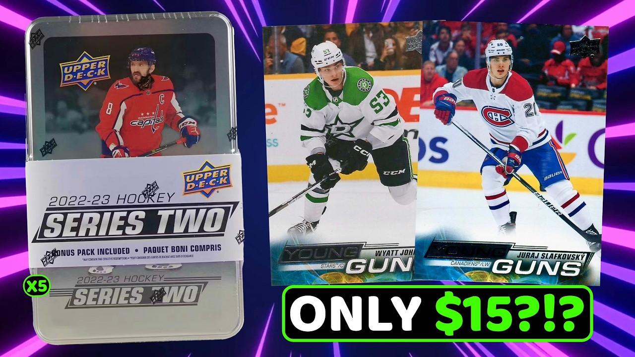 THE CHEAPEST TINS I HAVE EVER SEEN! - Opening (5) 2022-23 Upper Deck Series 2 Hockey Retail Tins