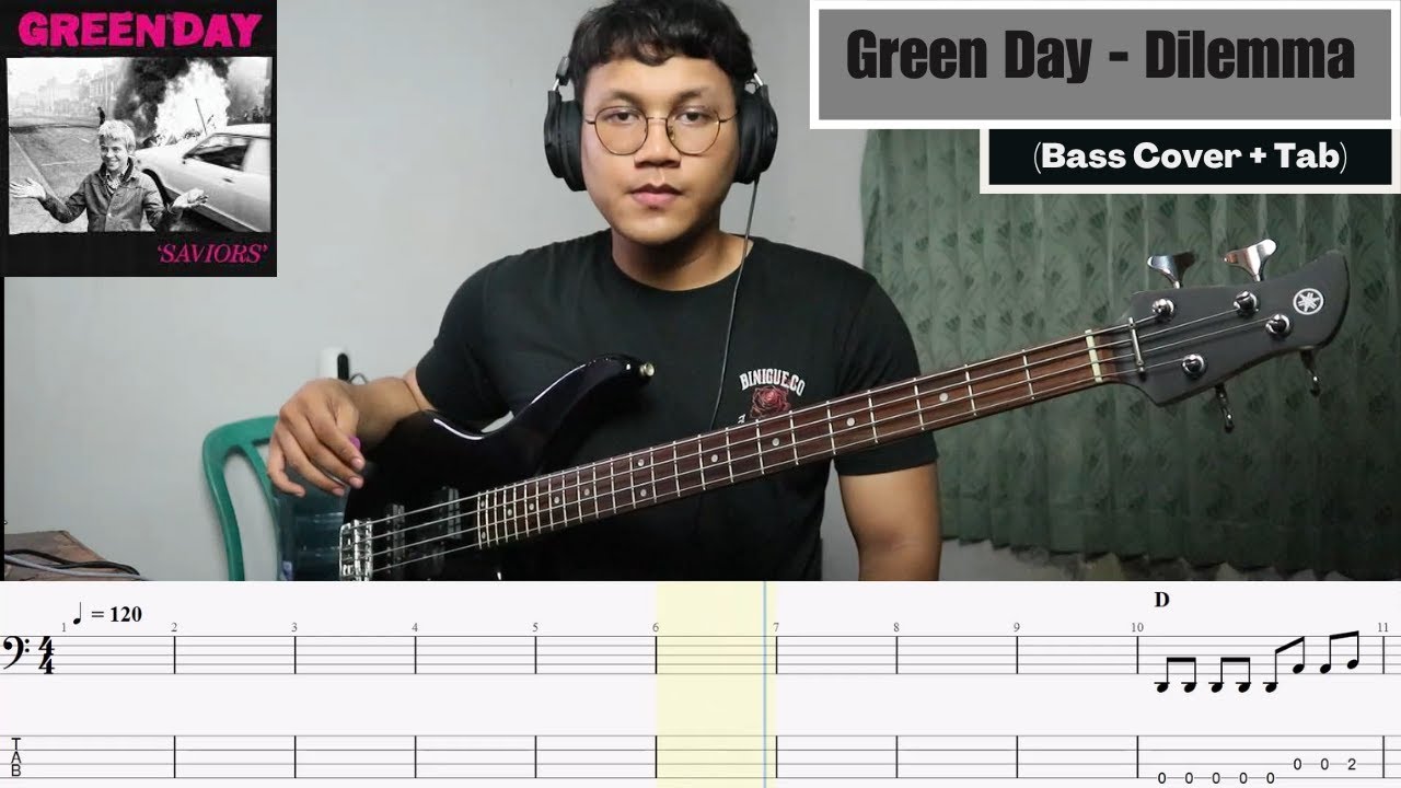 Green Day - Dilemma (Bass Cover with Tab)