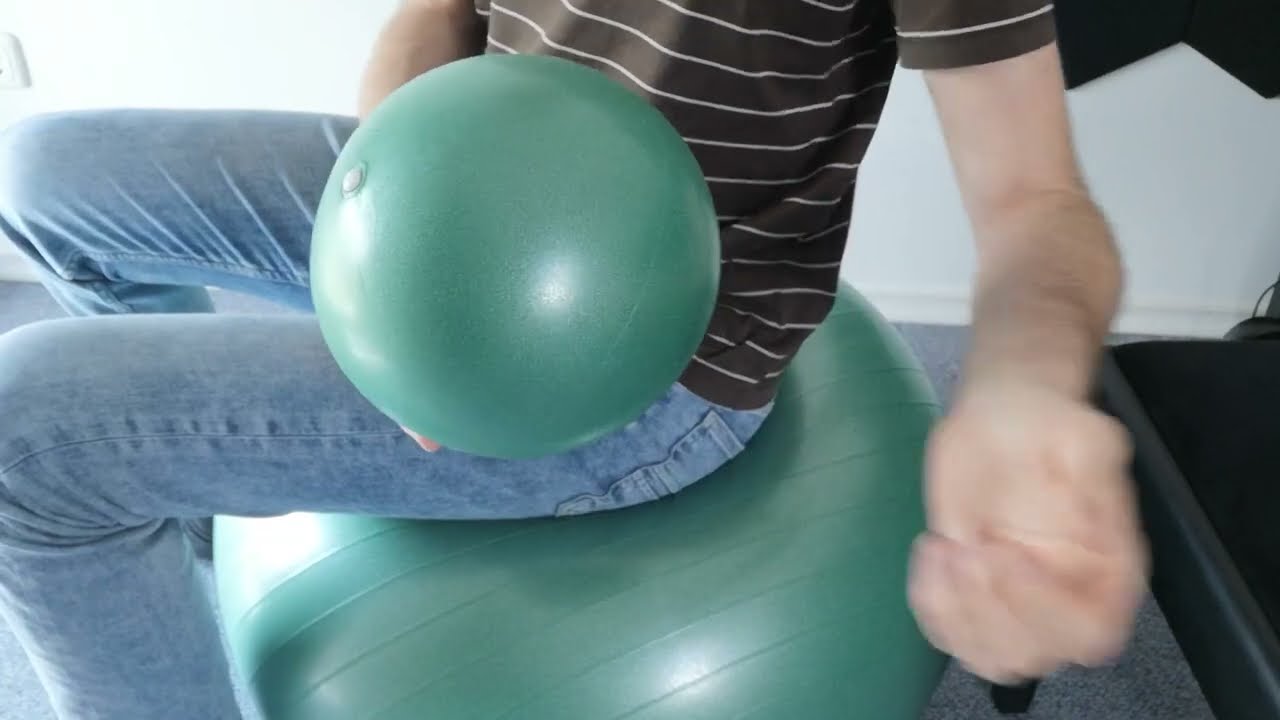 PhysKcal 65cm Green Dicker Gymnastikball und 23 cm Pilatesball Set, Sehr gute Gymnastikbälle