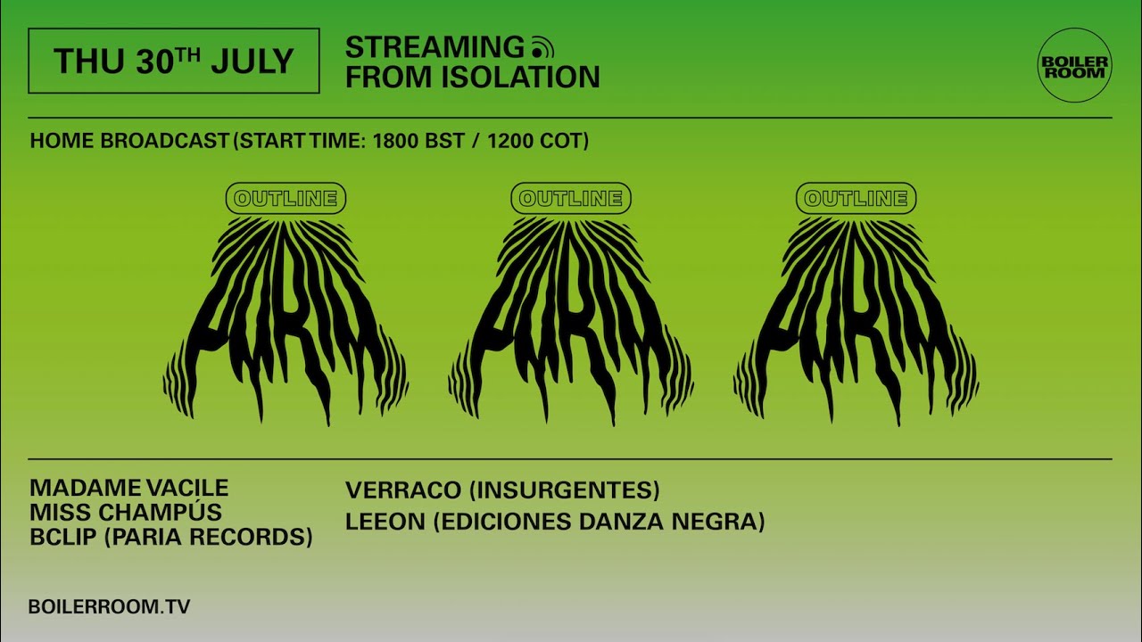 Madame Vacile | Boiler Room: Streaming from Isolation w/ Paria Records