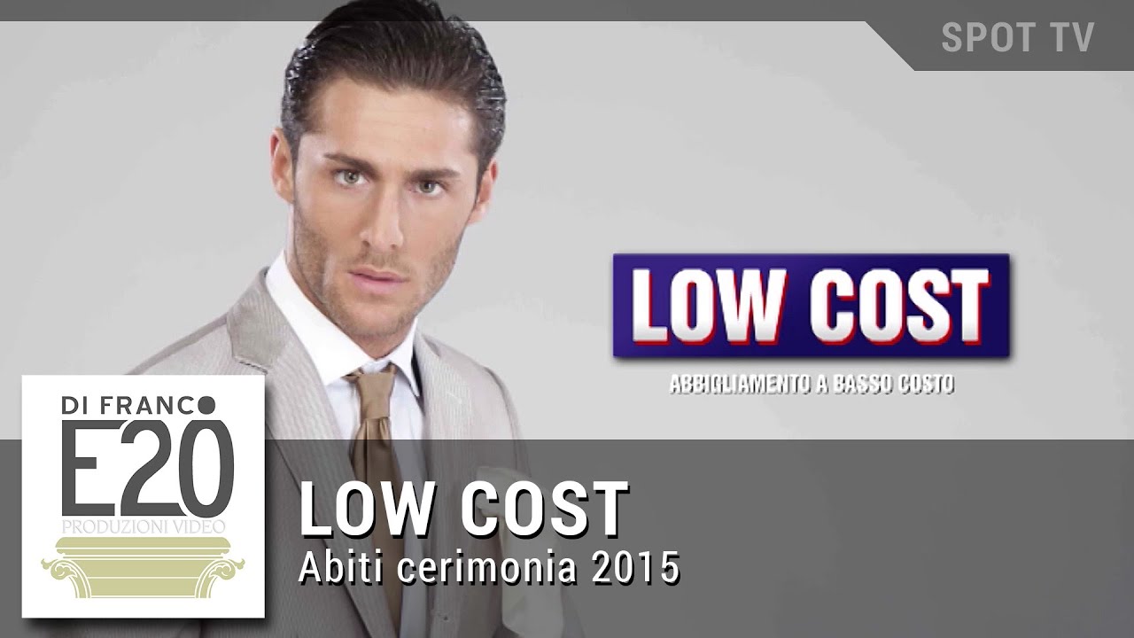 Low Cost Abbigliamento - Abiti cerimonia uomo 190&euro; - Video DiFRANCO E20