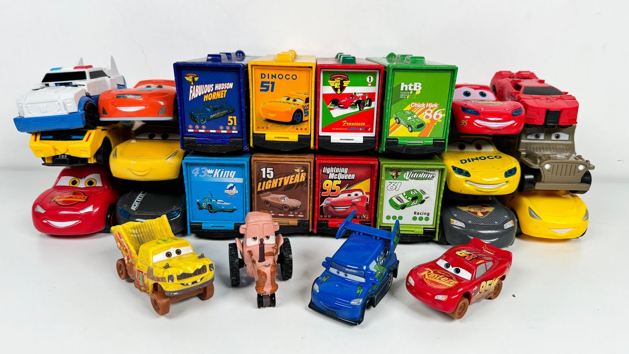 14 Minutes Satisfying with Unboxing Disney Pixar Cars Lightning McQueen Collection Review | ASMR