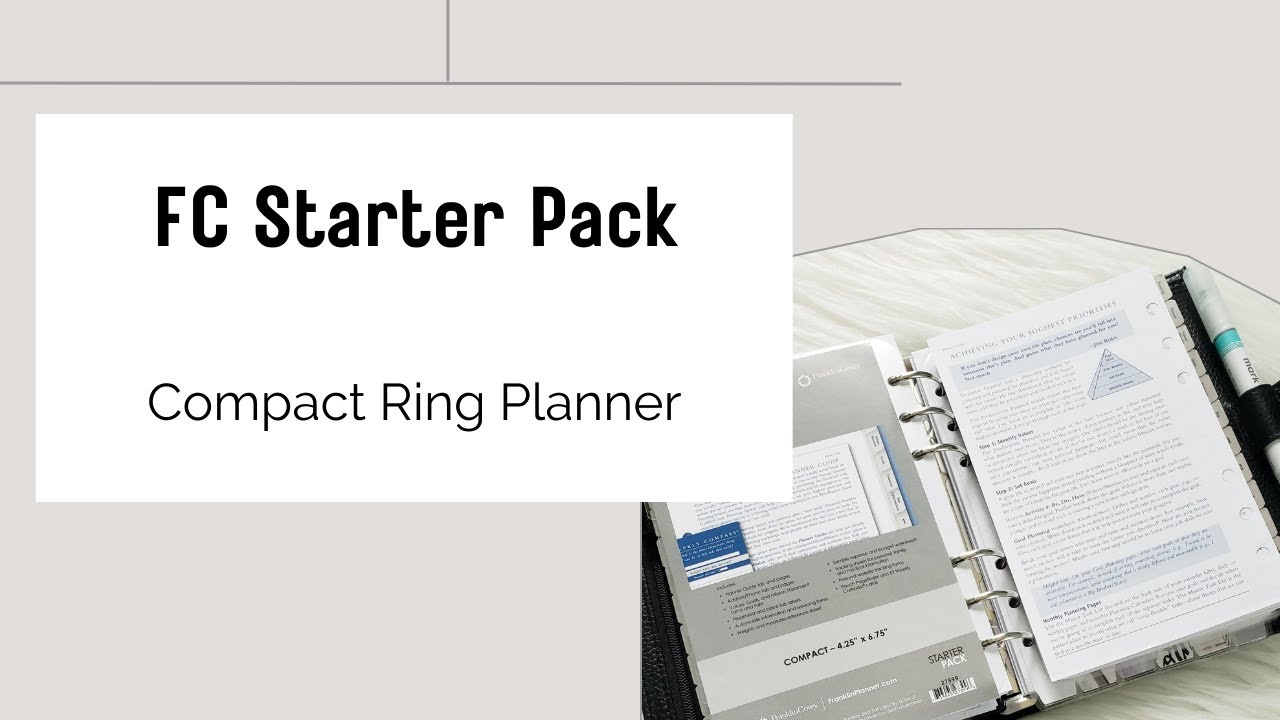 Franklin Covey Starter Pack for Compact Ring Planner #personalrings