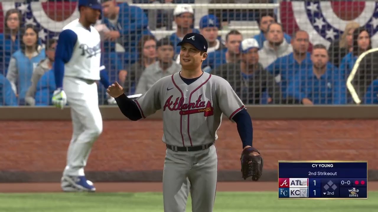 MLB THE SHOW 25 | WORLD SERIES GAME # 3 BRAVES @ ROYALS | 
