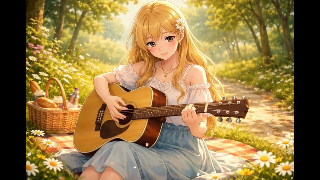 Warm Sunshine Acoustic Guitar 🌿 | Relaxing Instrumental for Peaceful Morning & Healing