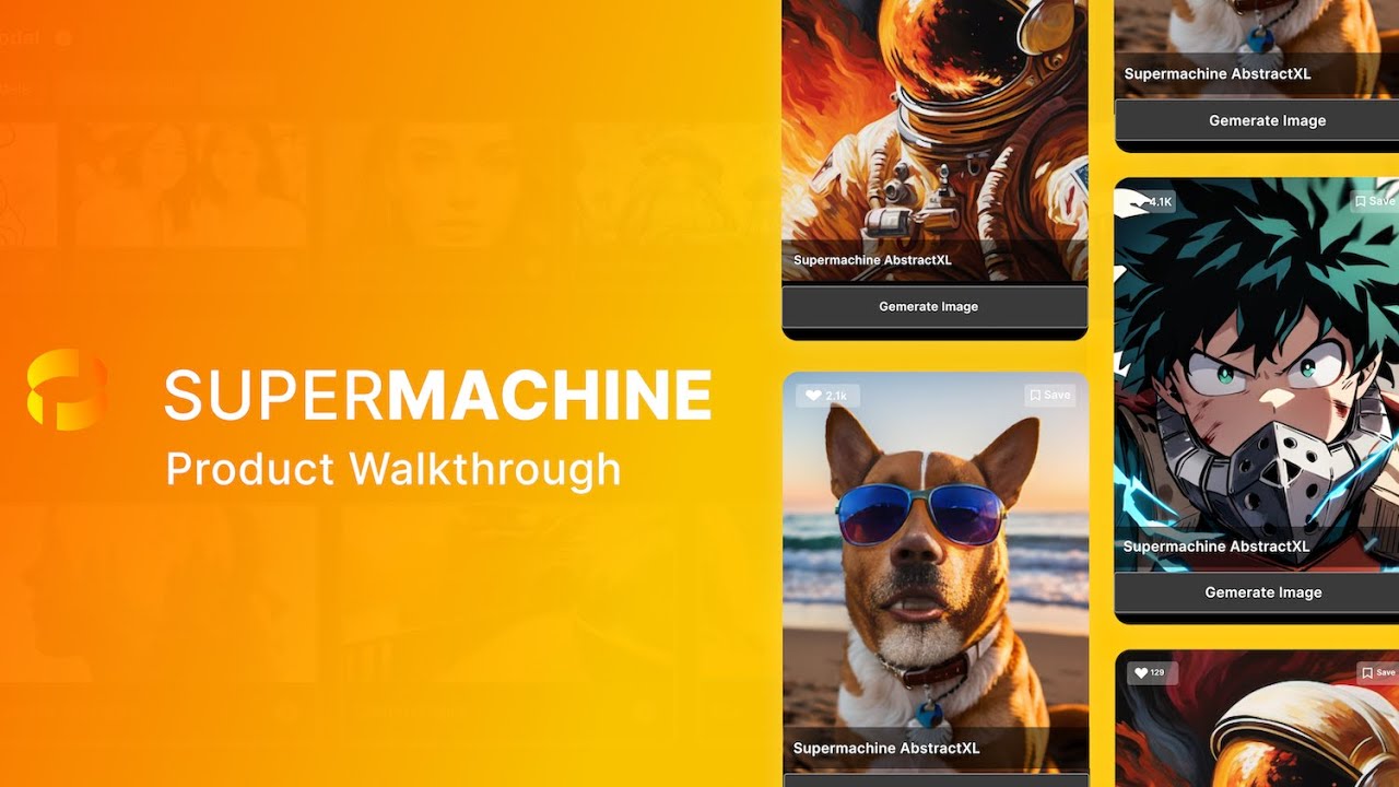 Supermachine Product Walkthrough - AI Image Generation Made Simple!