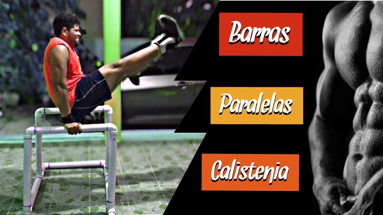 ¿Cómo hacer barras paralelas caseras PVC para calistenia  [soportan 180 KG] Dip Station Calisthenics