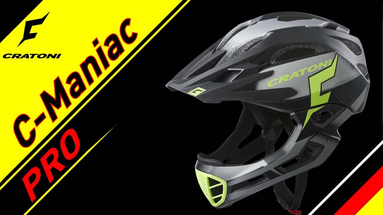 C-MANIAC PRO - lightest enduro/downhill fullface helmet for Bike-Trial & Freeride - made by CRATONI