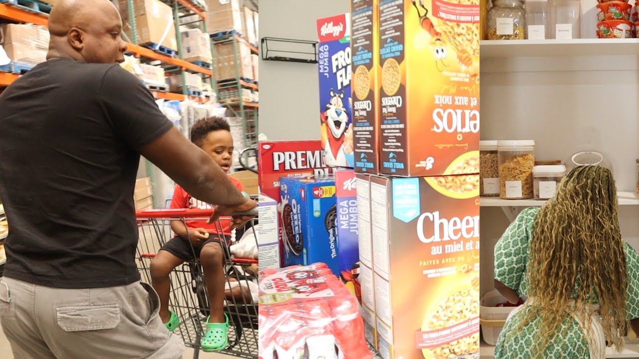 Méga retour de courses pour une grande famille |Organisation|Recette Riz Frit aux Légumes et Saumon