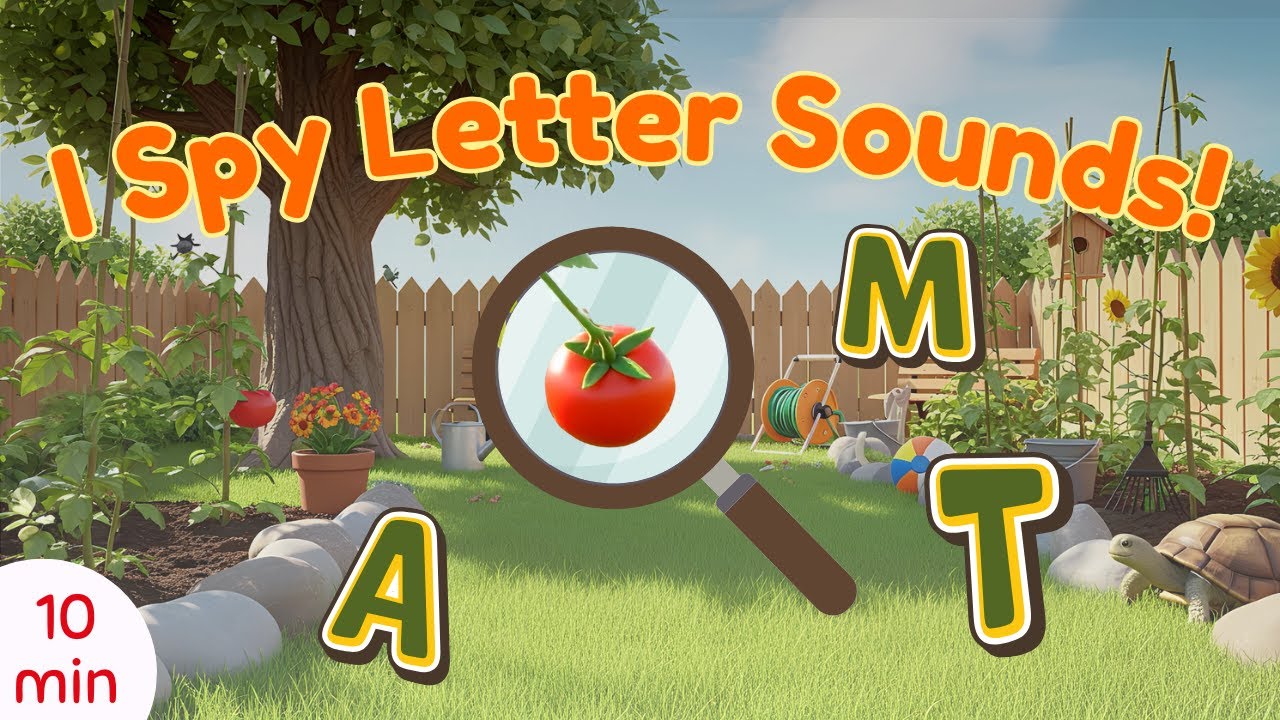 Игра «Найди звуки букв»! 👀 Найдите предметы, названия которых начинаются на буквы A, M и T | Фоне...