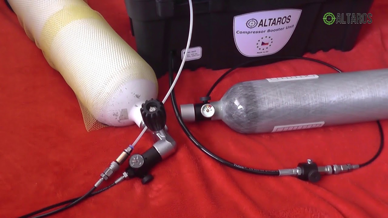 Altaros compressor Boostering from one botle to another