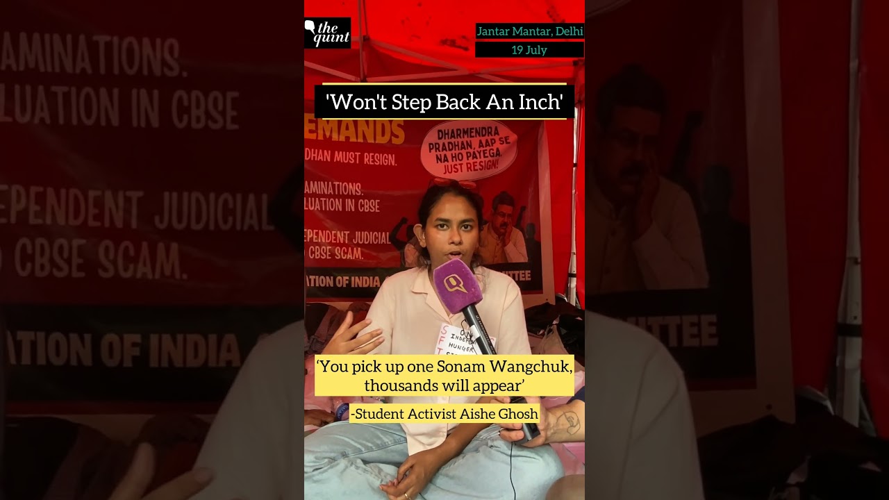 After Sonam Wangchuk's Forceful Removal, Student Activist Aishe Ghosh on Hunger Strike