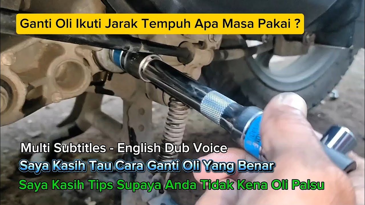 Cara Ganti Oli Sepeda Motor Yang Benar #gantioli