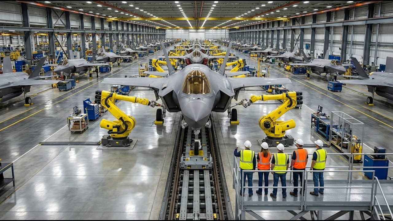 Inside the F-35 Fighter Jet Factory: Assembling the $100 Million Stealth Bird (Full Process)