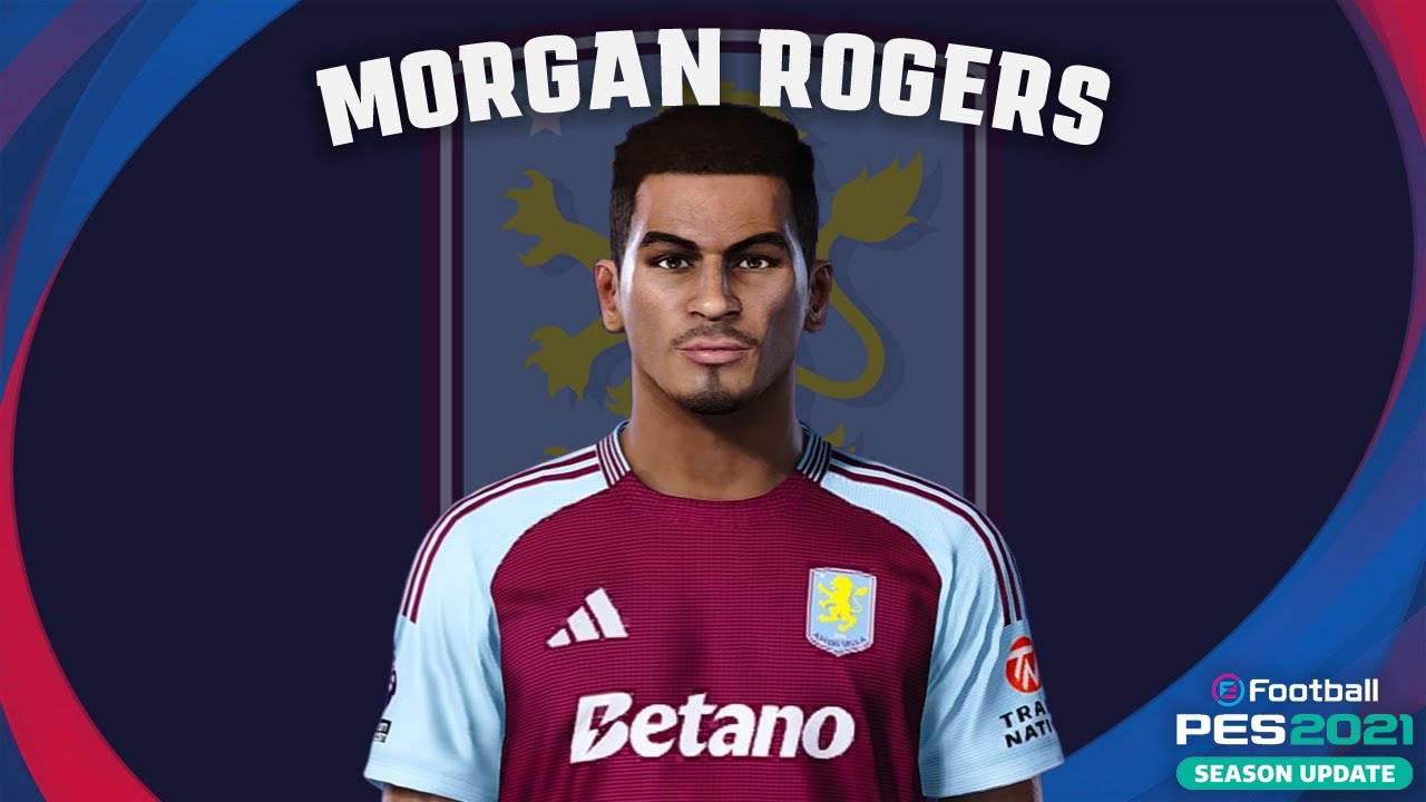 Morgan Rogers🏴󠁧󠁢󠁥󠁮󠁧󠁿 (Aston Villa) How to create in Pes 2021