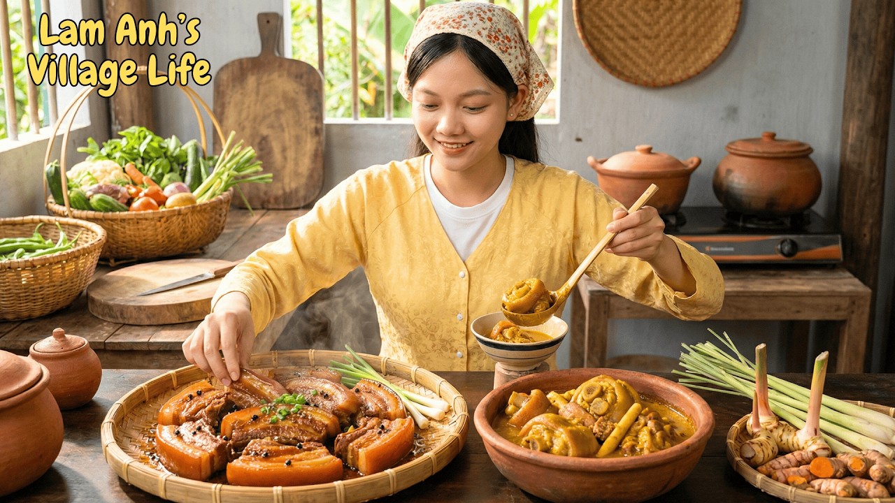 Harvesting And Cooking Vlog 87: Go To The Market To Buy Pork Belly To Prepare A Dish