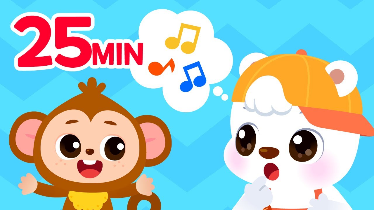 Hello Song, Banana Song + More 🤗🎵| 25min Rhymes | For Kids | Kid's Fun Cartoon Song Compilation