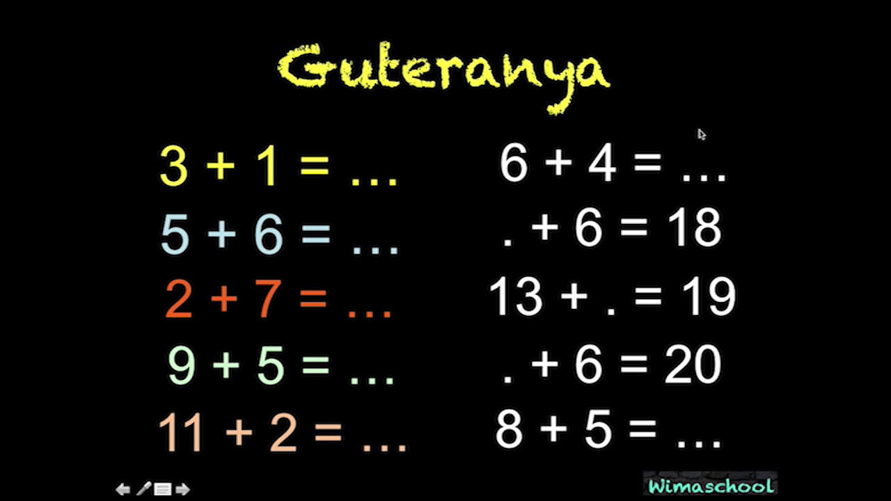 Imibare - Isomo rya 002: Uzi uko wateranya Imibare yoroshye ? (Mathematics - lesson 002): Wimaschool