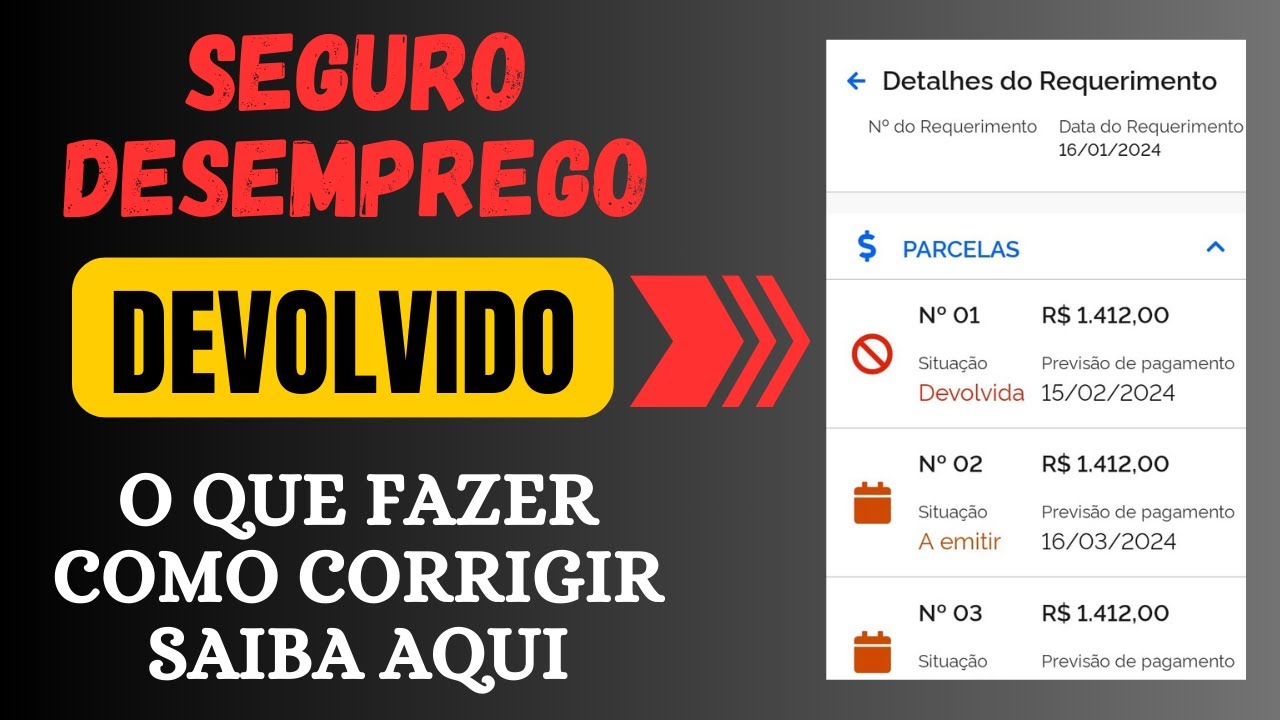 SEGURO DESEMPREGO DEVOLVIDO