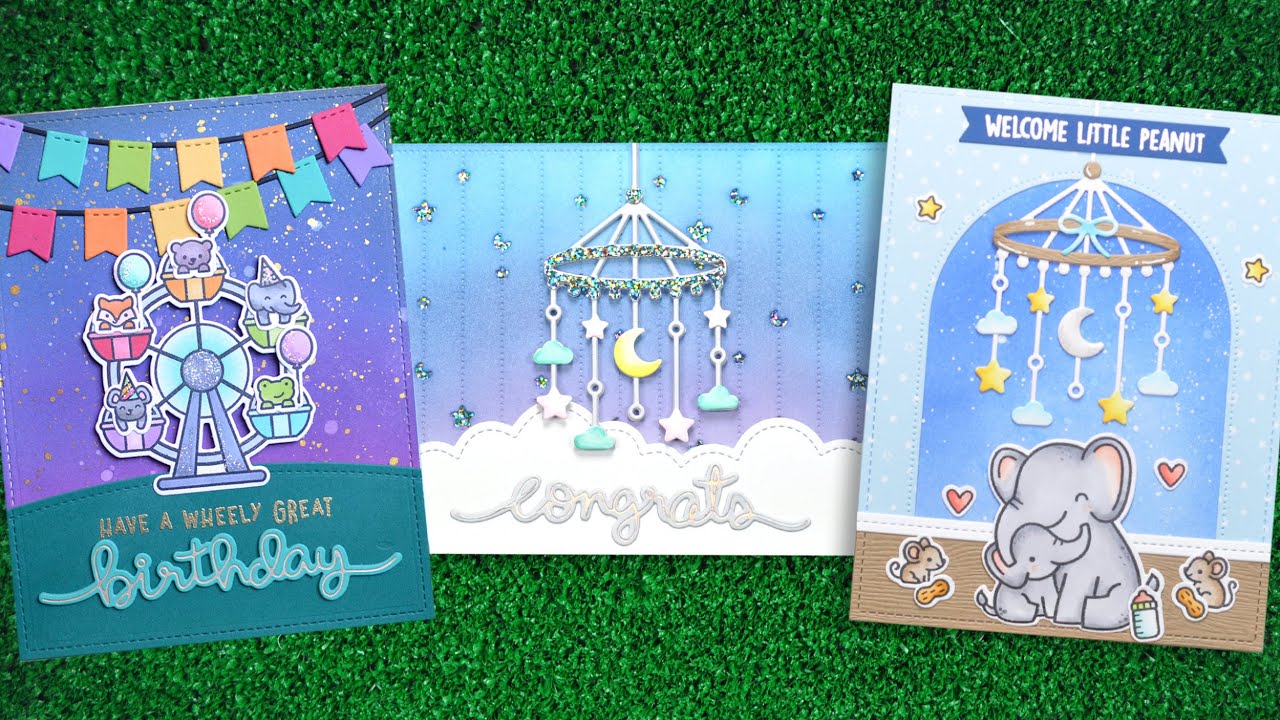 Intro to Moon and Stars Mobile & Big Scripty Words Hot Foil Plates + 3 cards from start to finish