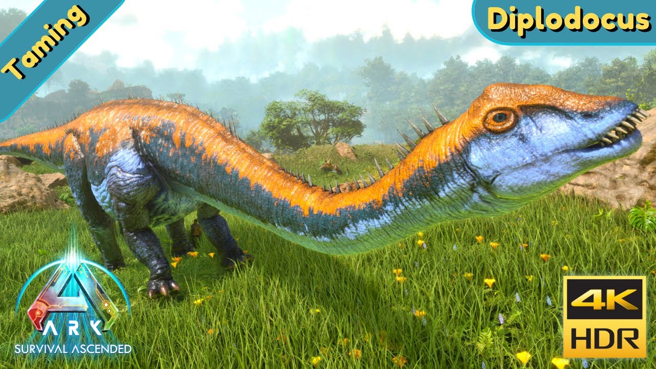 ARK Survival Ascended : Tame a Diplodocus