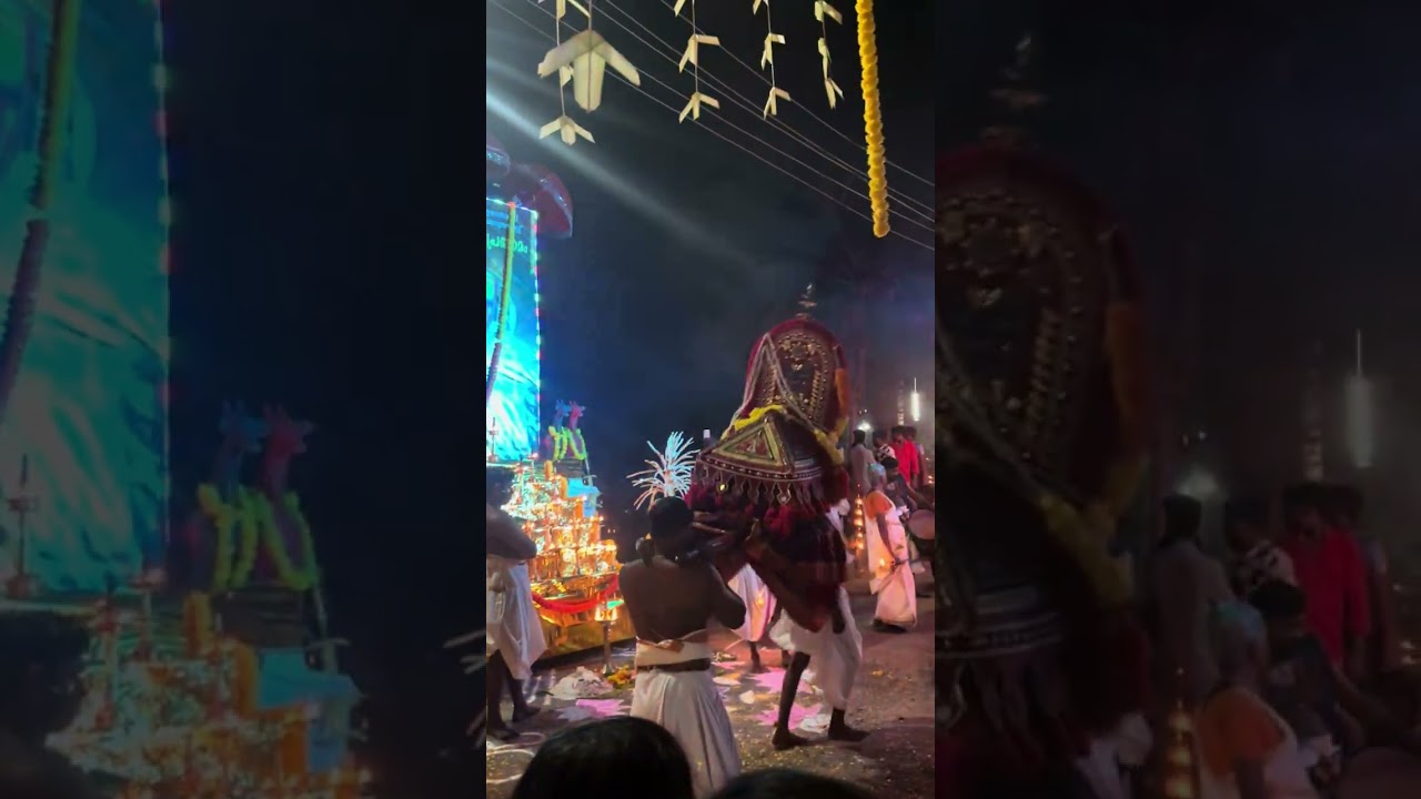 A small temple festival of village in kerala 🕺🏿 