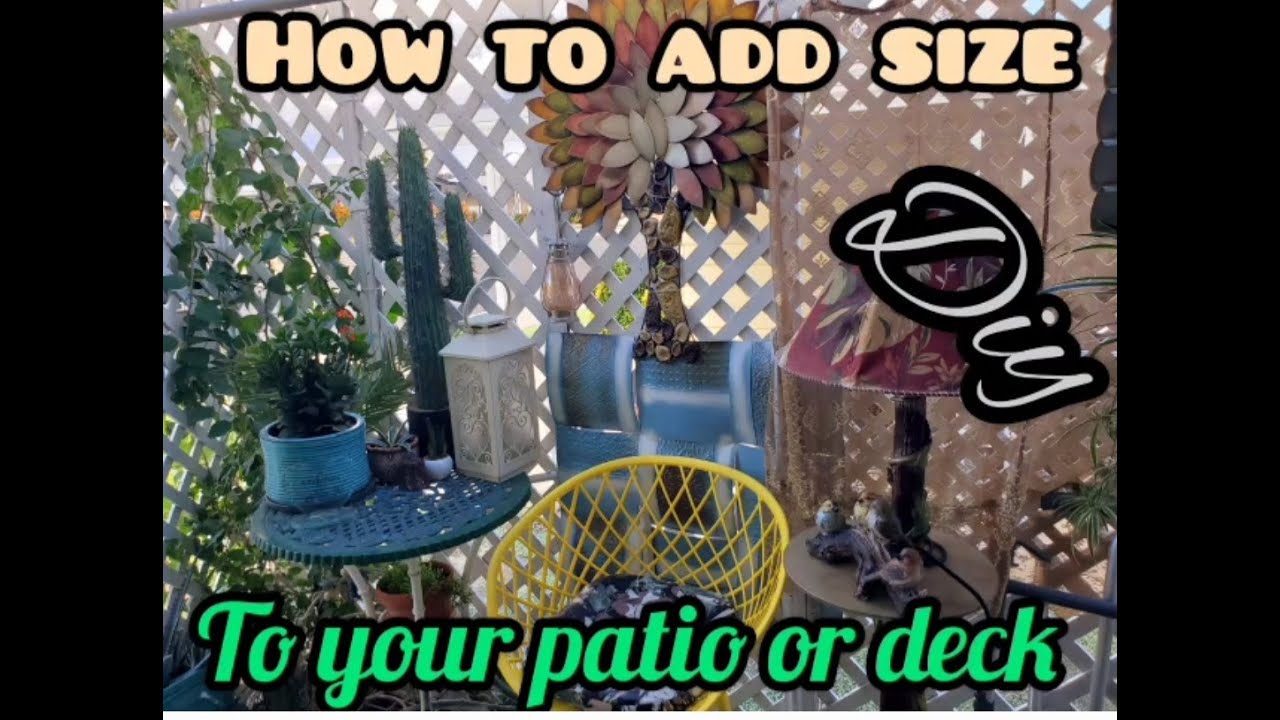 Easy way to extend patio or deck DIY