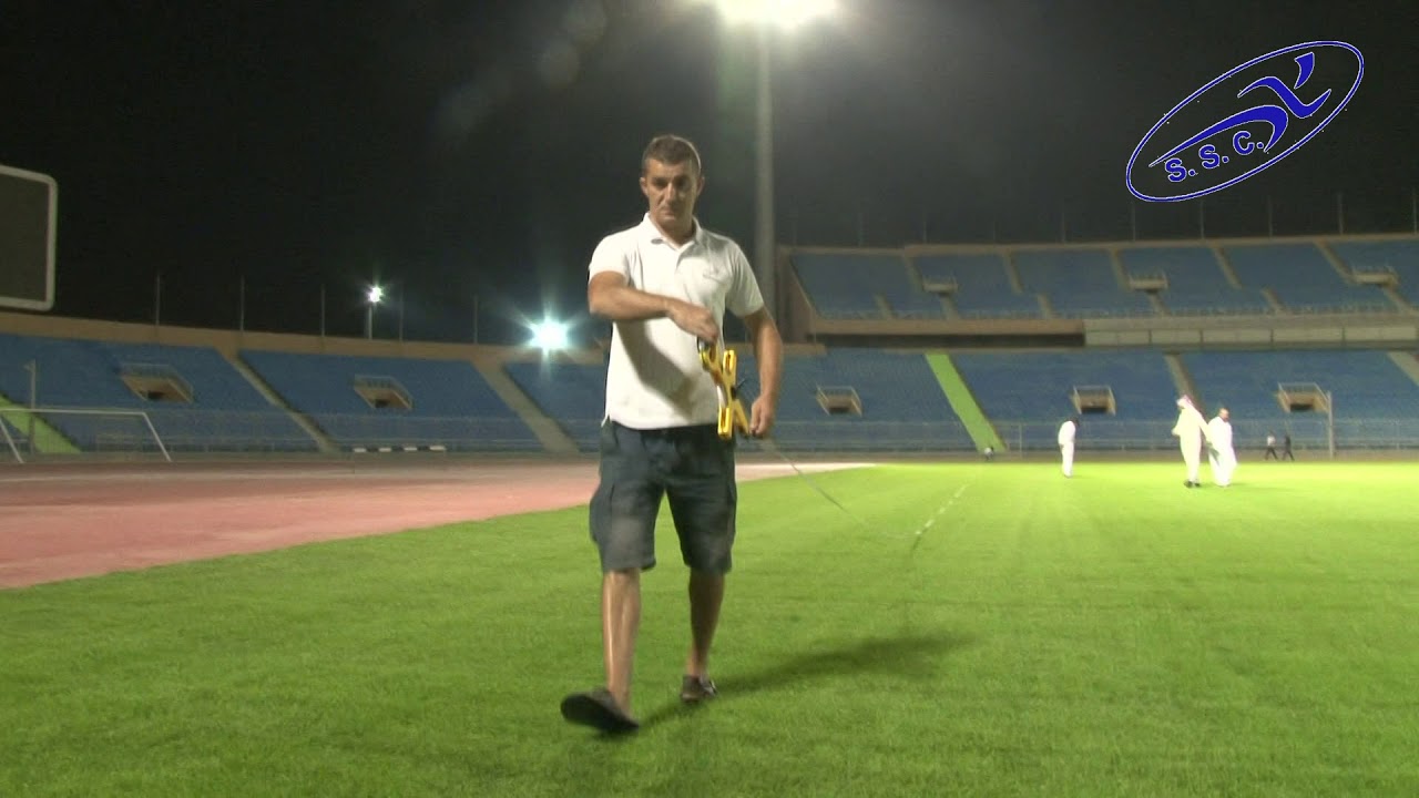 شركة خدمات الرياضية تنفيز هايبرد جراس استاد الامير فيصل بن فهد